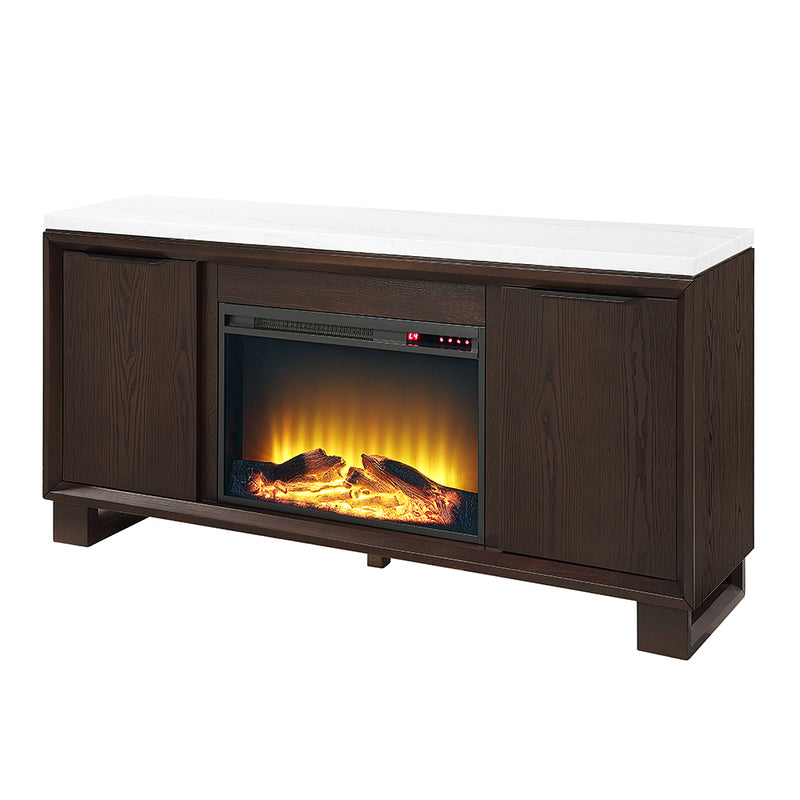 ACME Edwyn Marble Top Fireplace Server-zoom-