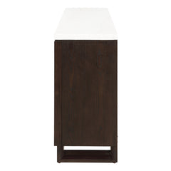 ACME Edwyn Marble Top Fireplace Server – detail – Lusso Furniture Miami