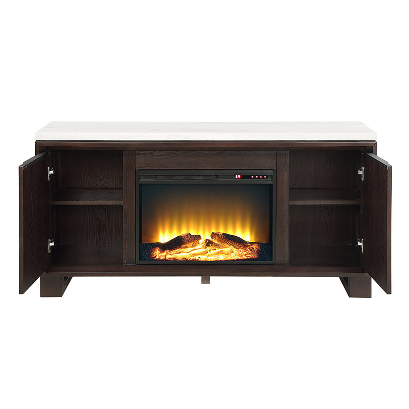 ACME Edwyn Marble Top Fireplace Server-zoom-