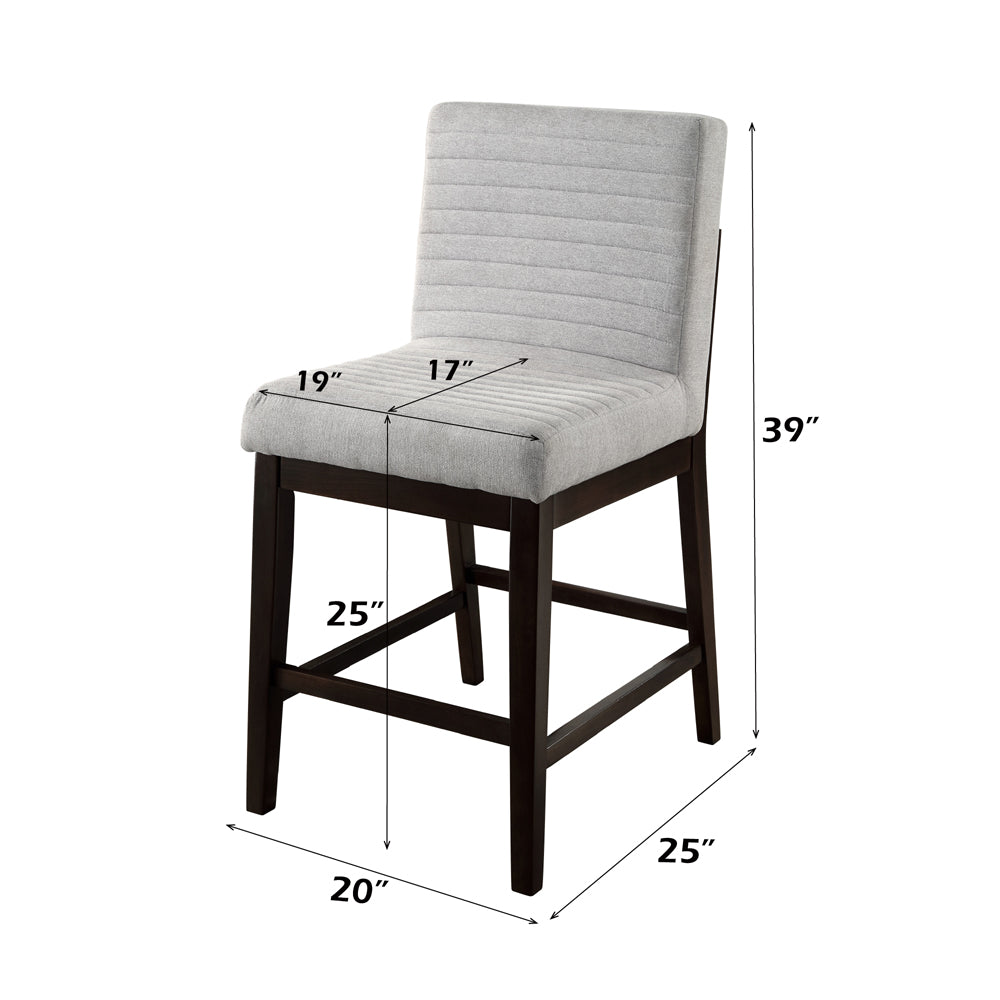 ACME Edwyn Counter Height Chair Set of 2 – top view – Lusso Furniture Miami
