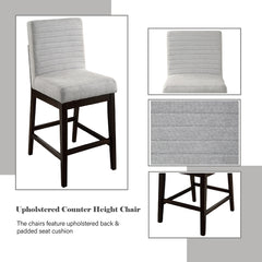 ACME Edwyn Counter Height Chair Set of 2 – close-up – Lusso Furniture Miami