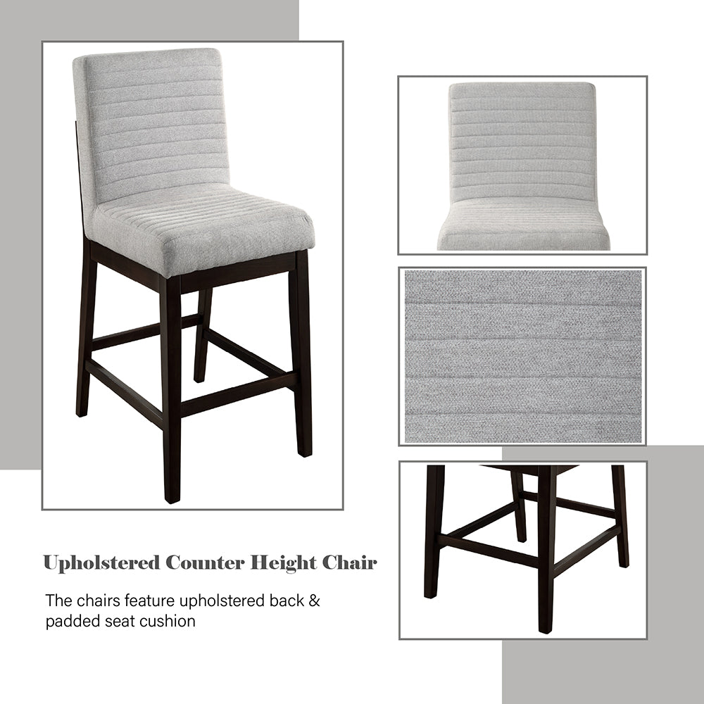 ACME Edwyn Counter Height Chair Set of 2 – close-up – Lusso Furniture Miami