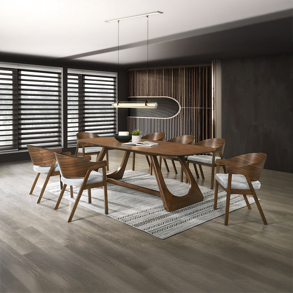 ACME Hoyte Dining Table – side view – Lusso Furniture Miami