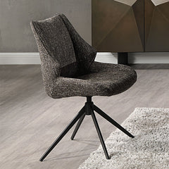 ACME Malika Swivel Side Chair Set of 2 – front view – Lusso Furniture Miami