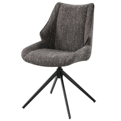 ACME Malika Swivel Side Chair Set of 2 – angle view – Lusso Furniture Miami