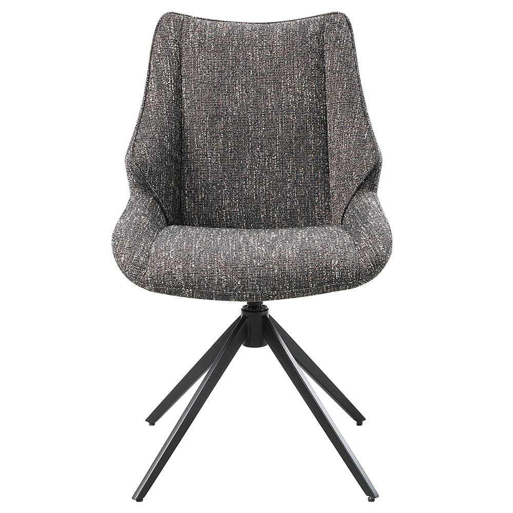 ACME Malika Swivel Side Chair Set of 2 – side view – Lusso Furniture Miami