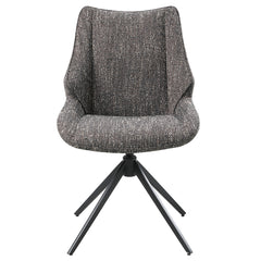 ACME Malika Swivel Side Chair Set of 2 – side view – Lusso Furniture Miami