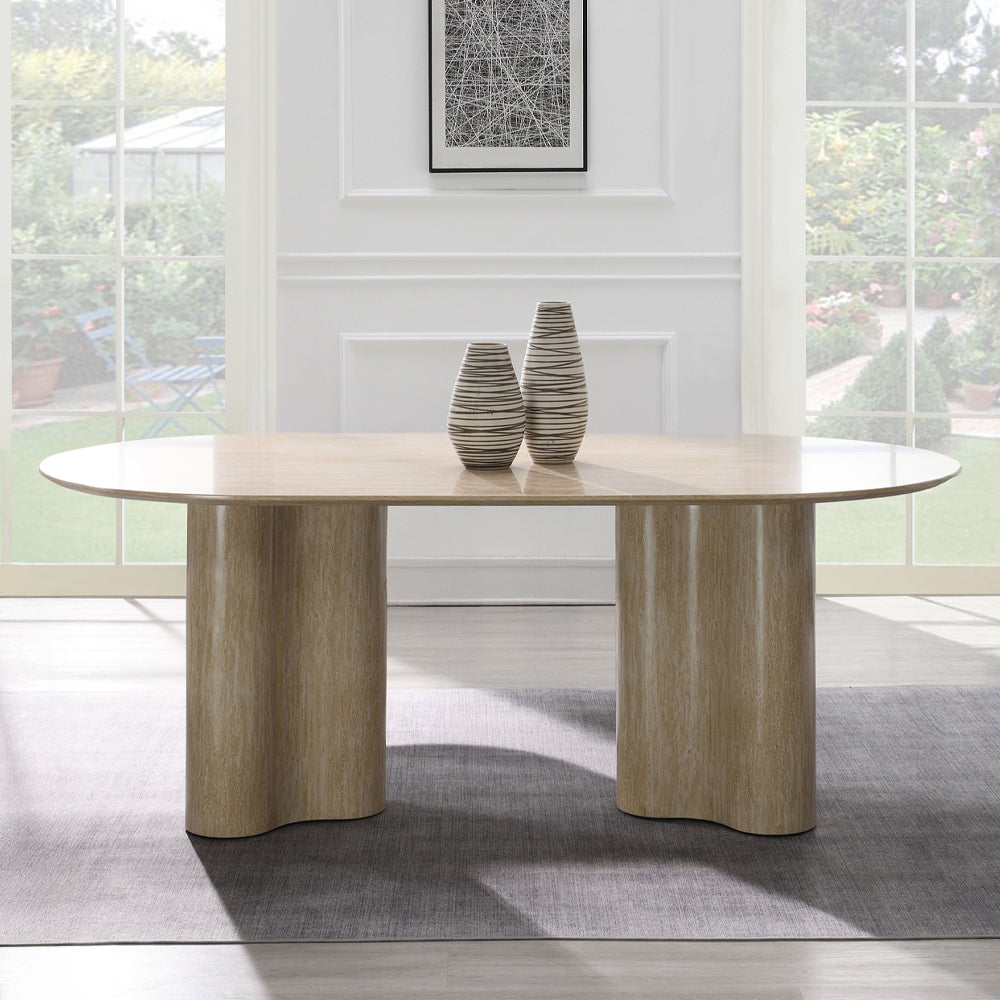 ACME Jirina Dining Table – front view – Lusso Furniture Miami
