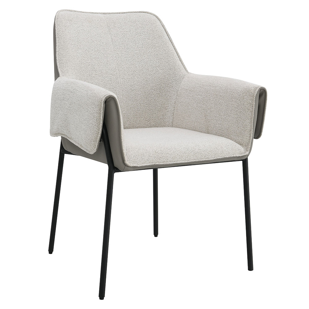 ACME Jirina Arm Chair Set of 2 – angle view – Lusso Furniture Miami