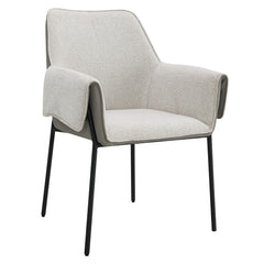 ACME Jirina Arm Chair Set of 2 – angle view – Lusso Furniture Miami