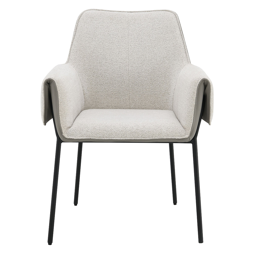 ACME Jirina Arm Chair Set of 2 – side view – Lusso Furniture Miami