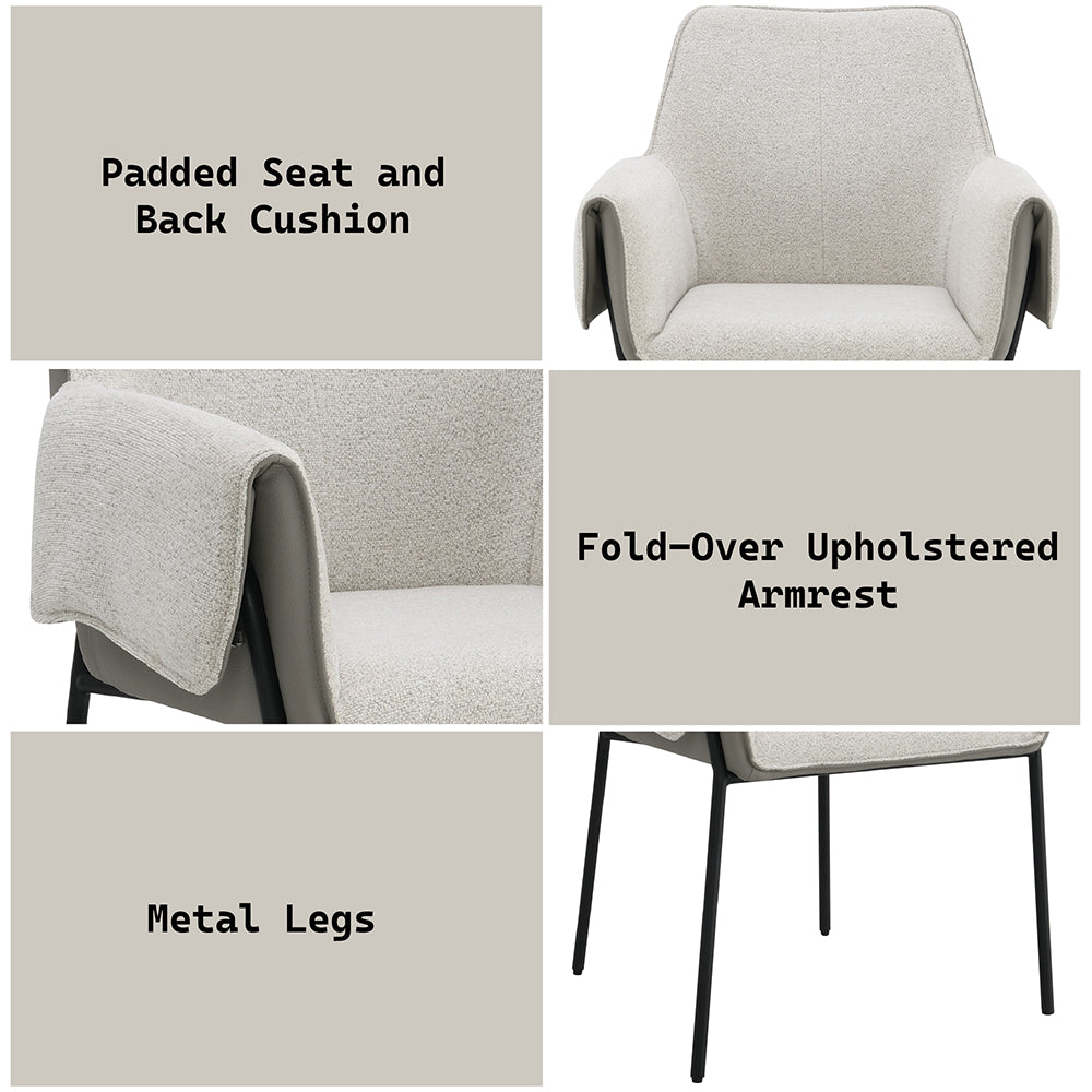 ACME Jirina Arm Chair Set of 2 – alternate view – Lusso Furniture Miami