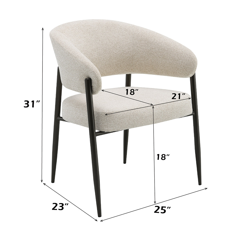 ACME Jirina Arm Chair Set of 2 – view 18 – Lusso Furniture Miami