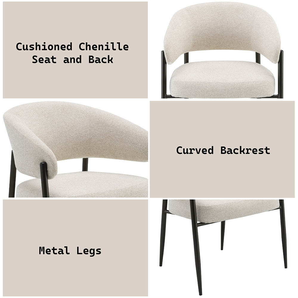 ACME Jirina Arm Chair Set of 2 – view 19 – Lusso Furniture Miami