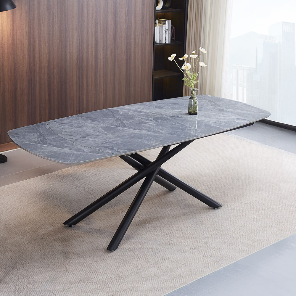 ACME Hester Dining Table – front view – Lusso Furniture Miami