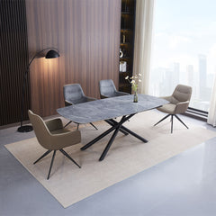 ACME Hester Arm Chair Set of 2 – top view – Lusso Furniture Miami
