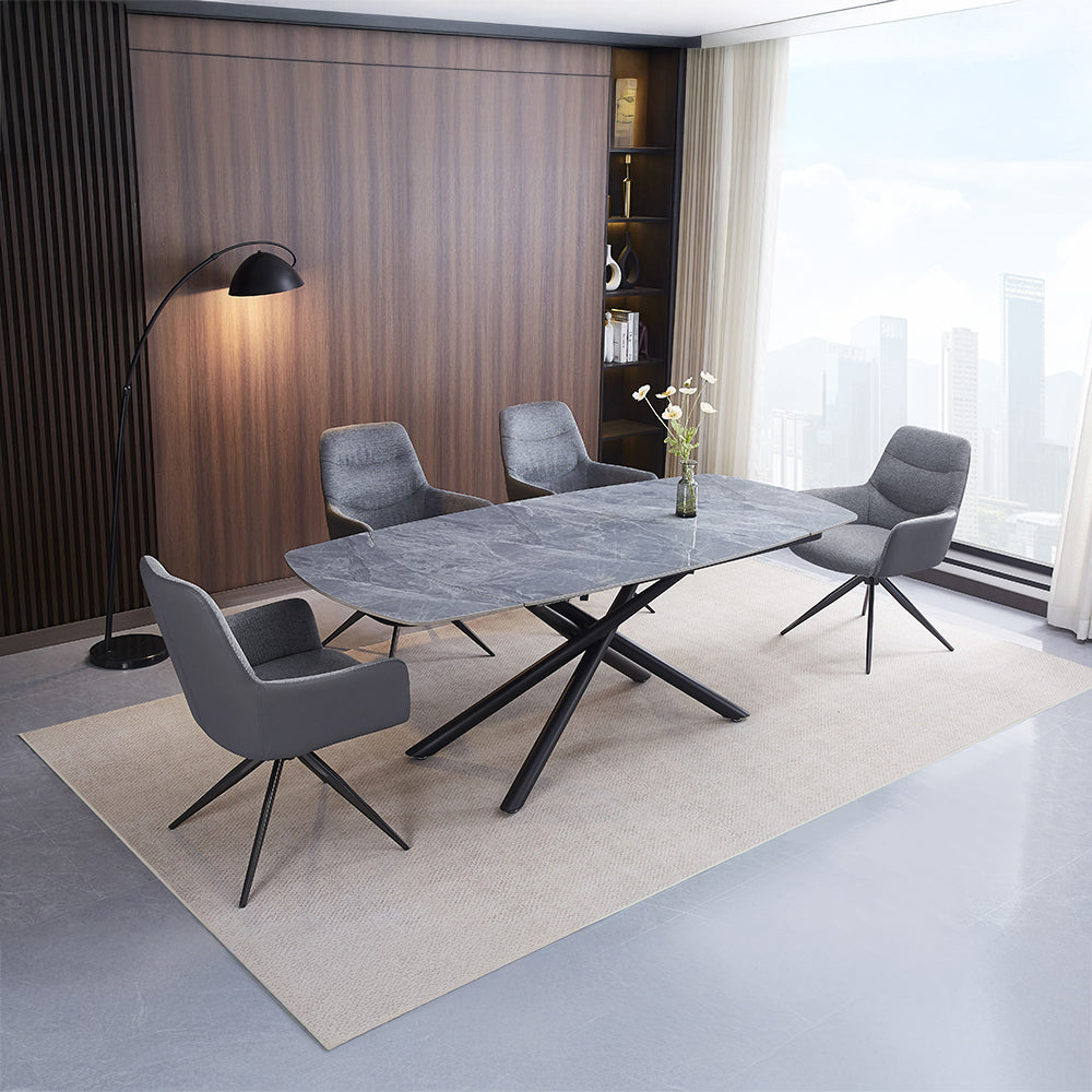 ACME Hester Arm Chair Set of 2 – finish detail – Lusso Furniture Miami