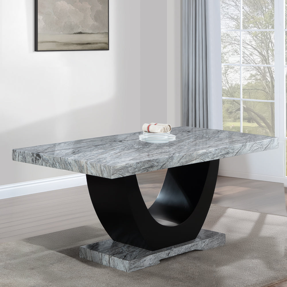 ACME Caralin Dining Table – front view – Lusso Furniture Miami