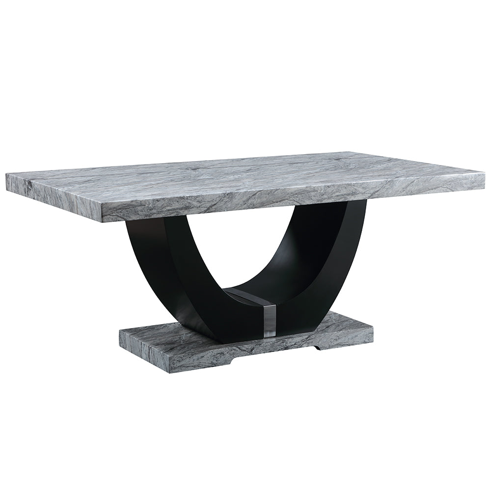 ACME Caralin Dining Table – angle view – Lusso Furniture Miami