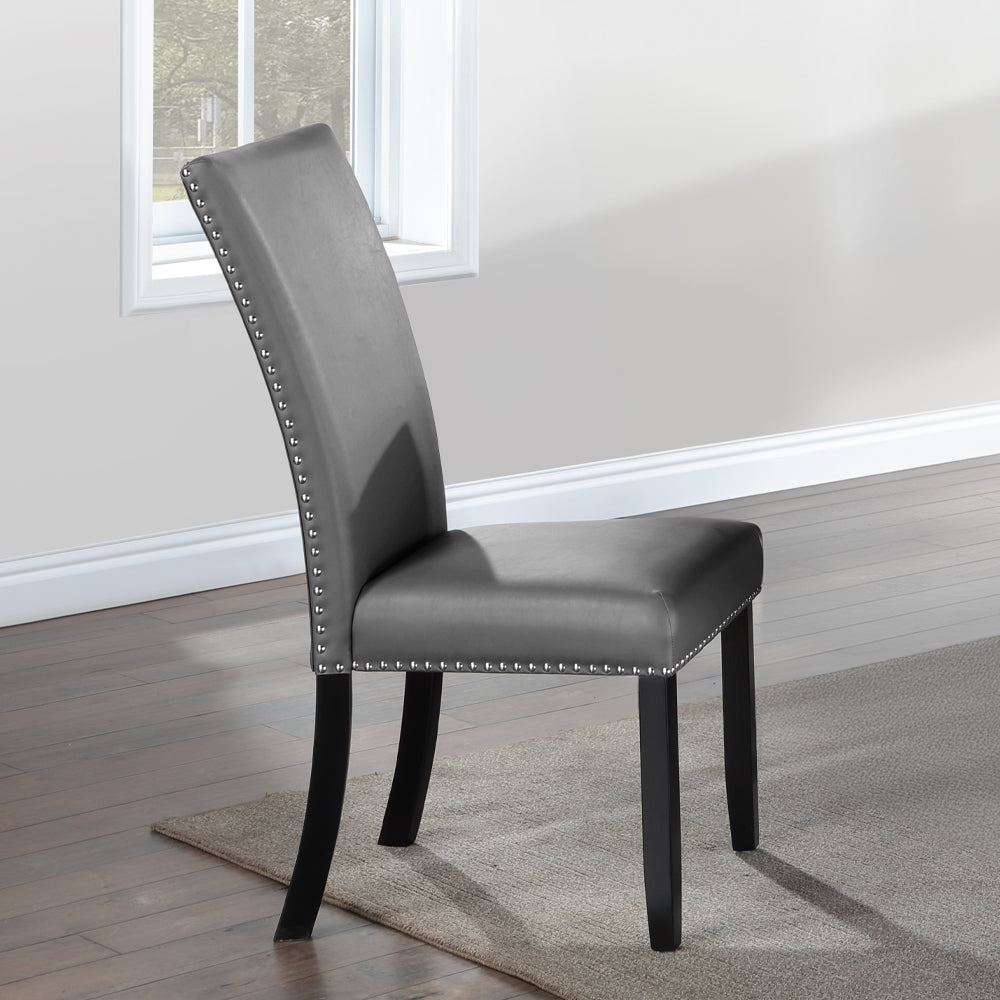 ACME Caralin Side Chair Set of 2 – front view – Lusso Furniture Miami