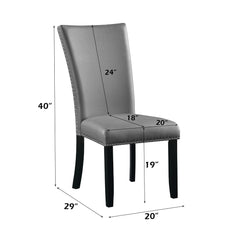 ACME Caralin Side Chair Set of 2 – close-up – Lusso Furniture Miami
