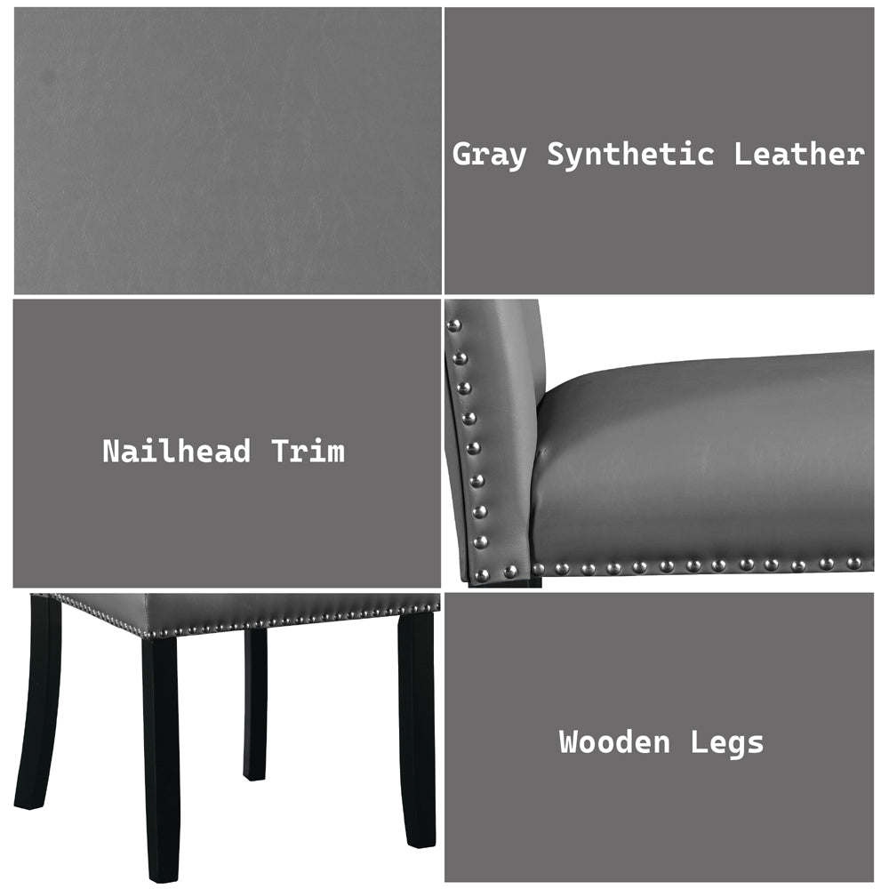 ACME Caralin Side Chair Set of 2 – alternate view – Lusso Furniture Miami