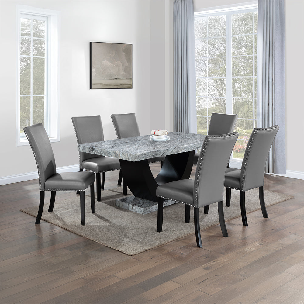 ACME Caralin Side Chair Set of 2 – back view – Lusso Furniture Miami