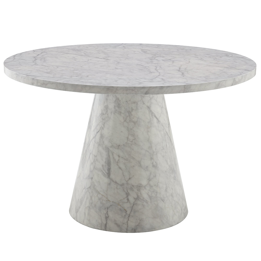 ACME Kacey Round Dining Table – angle view – Lusso Furniture Miami