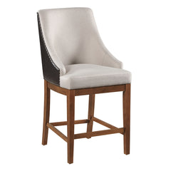 ACME Gilsea Counter Height Chair Set of 2 – angle view – Lusso Furniture Miami