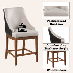 ACME Gilsea Counter Height Chair Set of 2 – top view – Lusso Furniture Miami