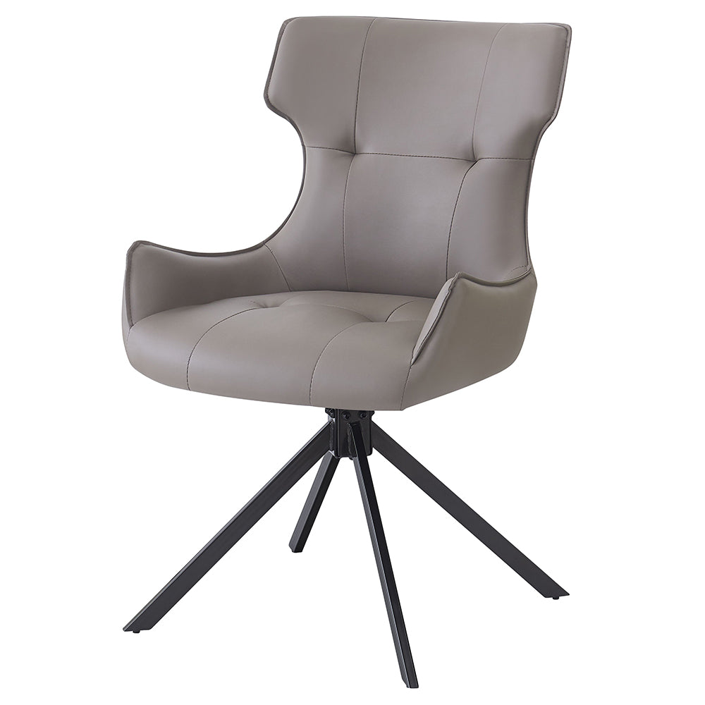 ACME Damita Swivel Side Chair Set of 2 – angle view – Lusso Furniture Miami