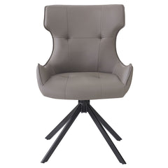 ACME Damita Swivel Side Chair Set of 2 – side view – Lusso Furniture Miami
