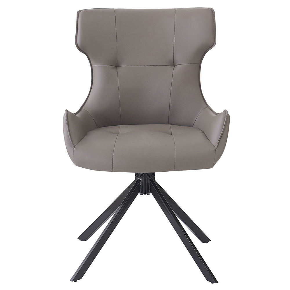 ACME Damita Swivel Side Chair Set of 2 – side view – Lusso Furniture Miami