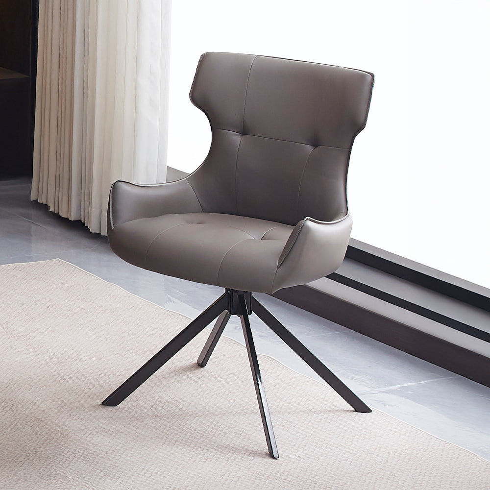 ACME Damita Swivel Side Chair Set of 2 – front view – Lusso Furniture Miami
