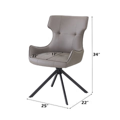 ACME Damita Swivel Side Chair Set of 2 – top view – Lusso Furniture Miami