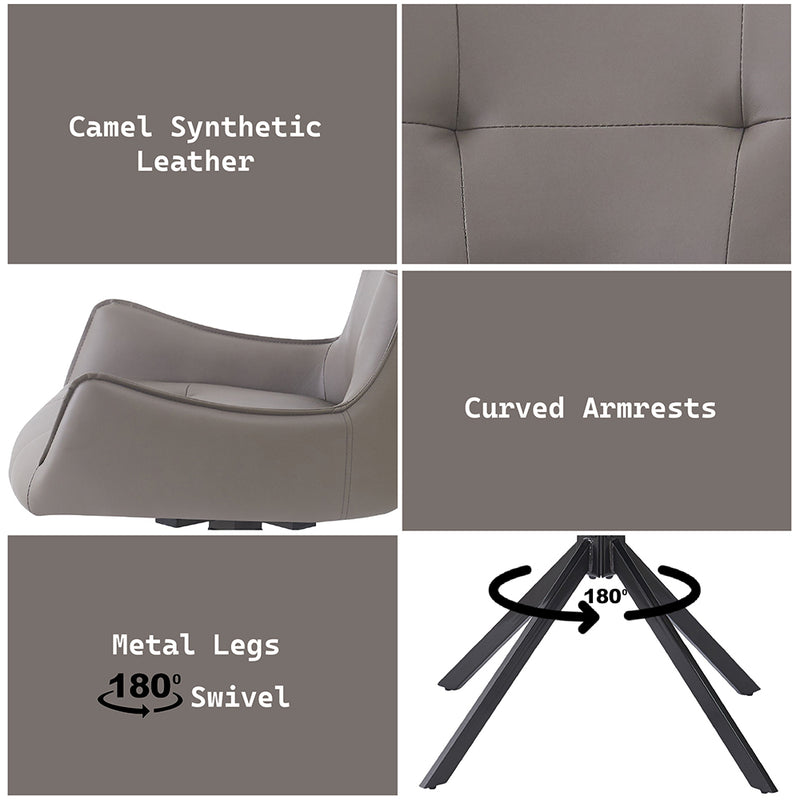 ACME Damita Swivel Side Chair Set of 2-zoom-
