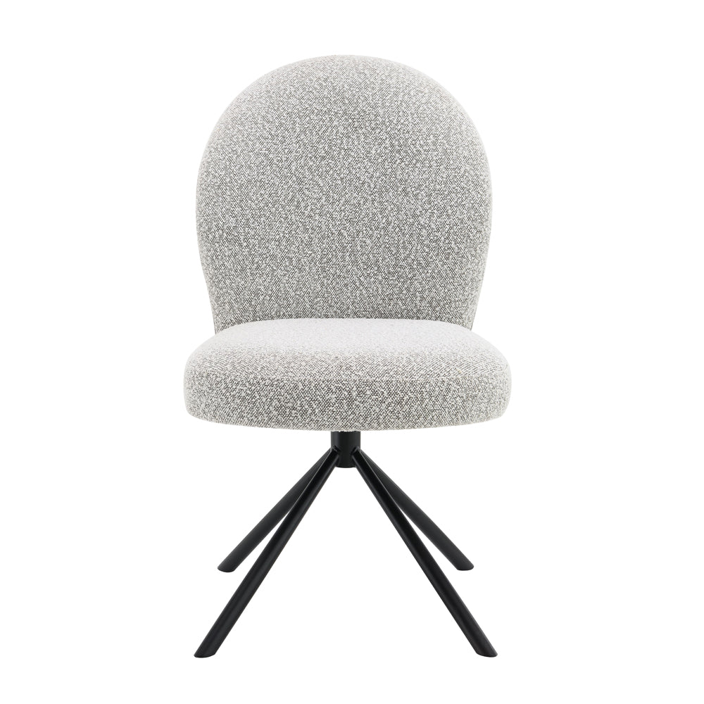 ACME Lawton Swivel Side Chair Set of 2 – angle view – Lusso Furniture Miami