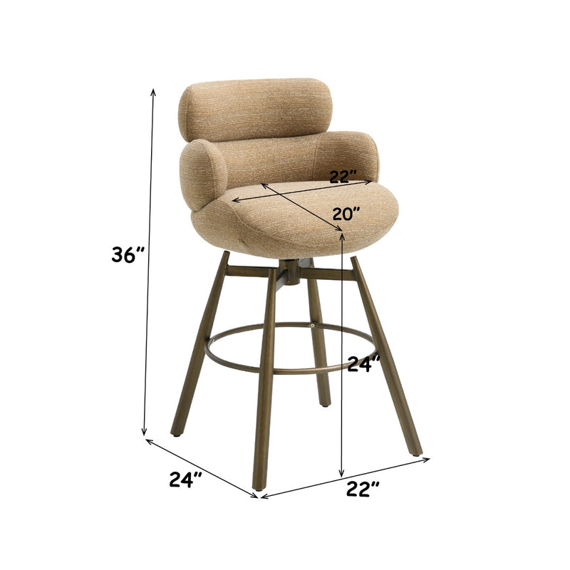 ACME Jena Swivel Counter Height Chair-zoom-
