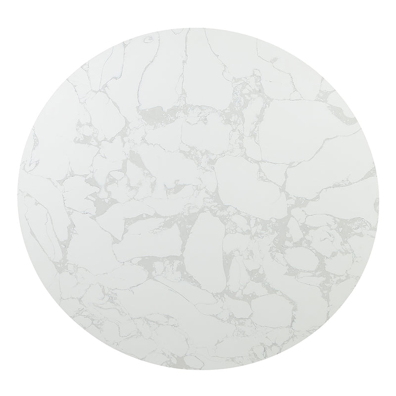 ACME Clayten Round Marble Dining Table-zoom-