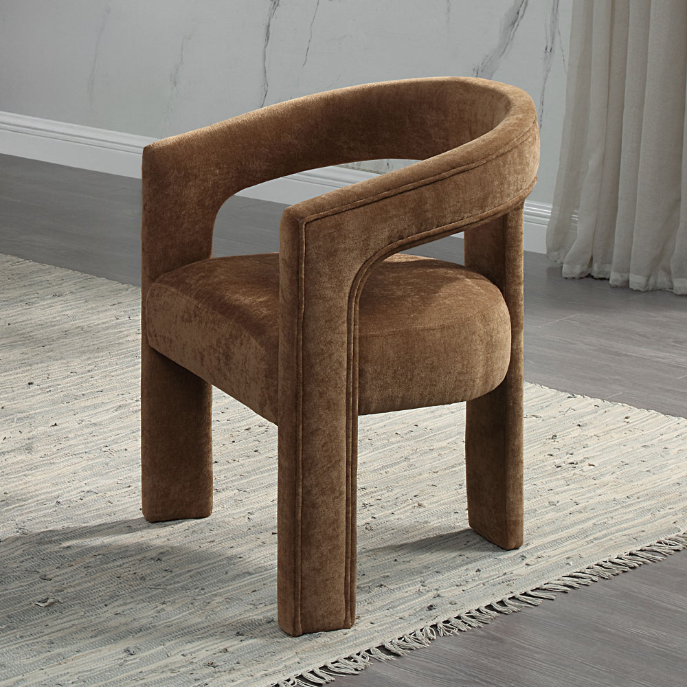 ACME Leonardo Arm Chair Set of 2 – front view – Lusso Furniture Miami
