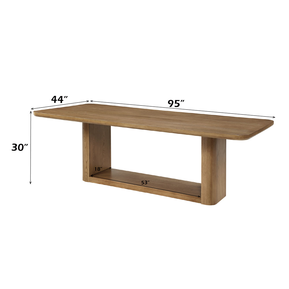 ACME Zoey Dining Table – top view – Lusso Furniture Miami