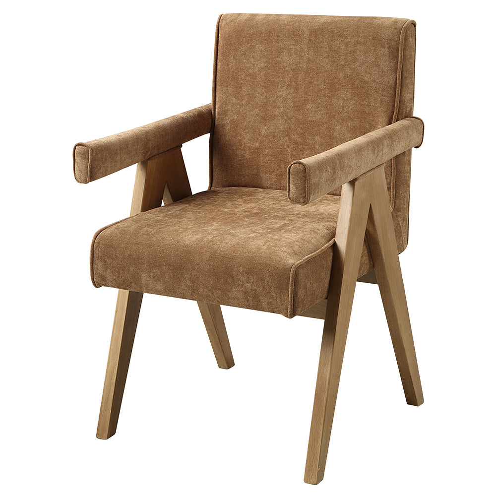 ACME Zoey Arm Chair Set of 2 – angle view – Lusso Furniture Miami