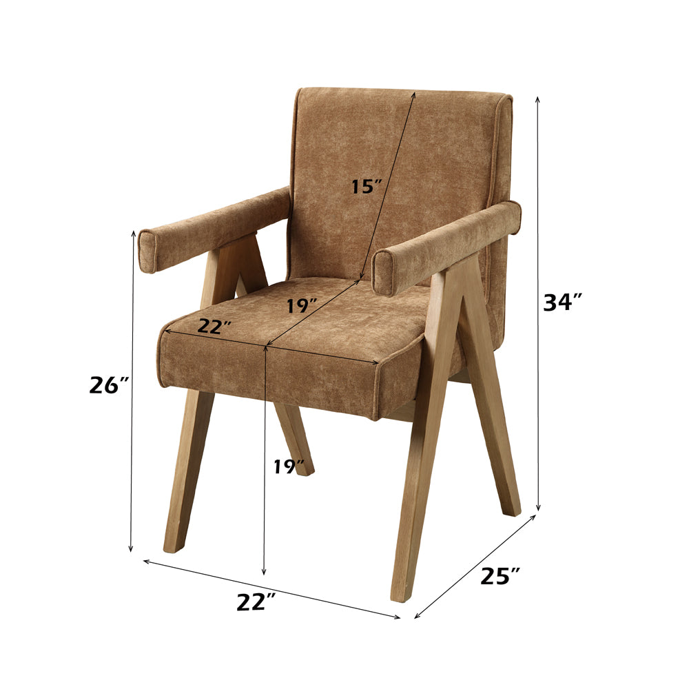 ACME Zoey Arm Chair Set of 2 – close-up – Lusso Furniture Miami