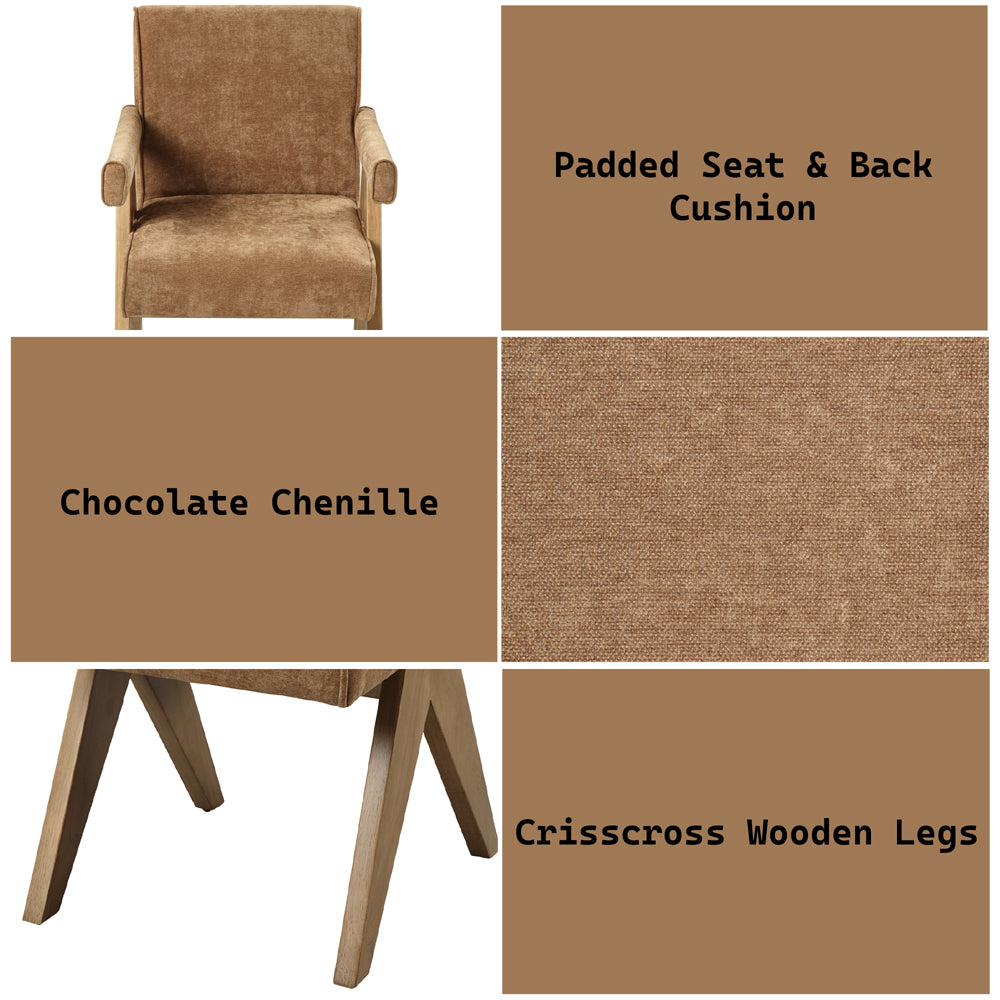ACME Zoey Arm Chair Set of 2 – alternate view – Lusso Furniture Miami