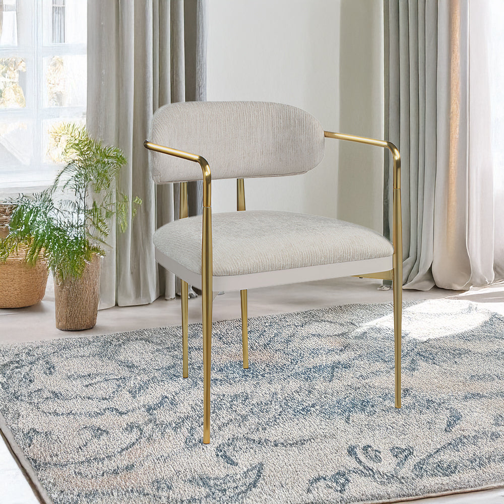 ACME Zayn Arm Chair Set of 2 – front view – Lusso Furniture Miami
