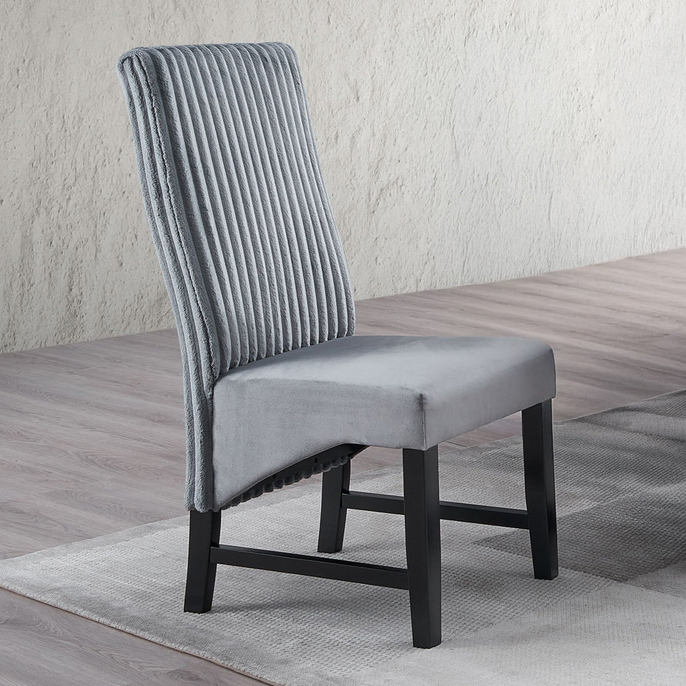 ACME Kini Side Chair Set of 2 – front view – Lusso Furniture Miami