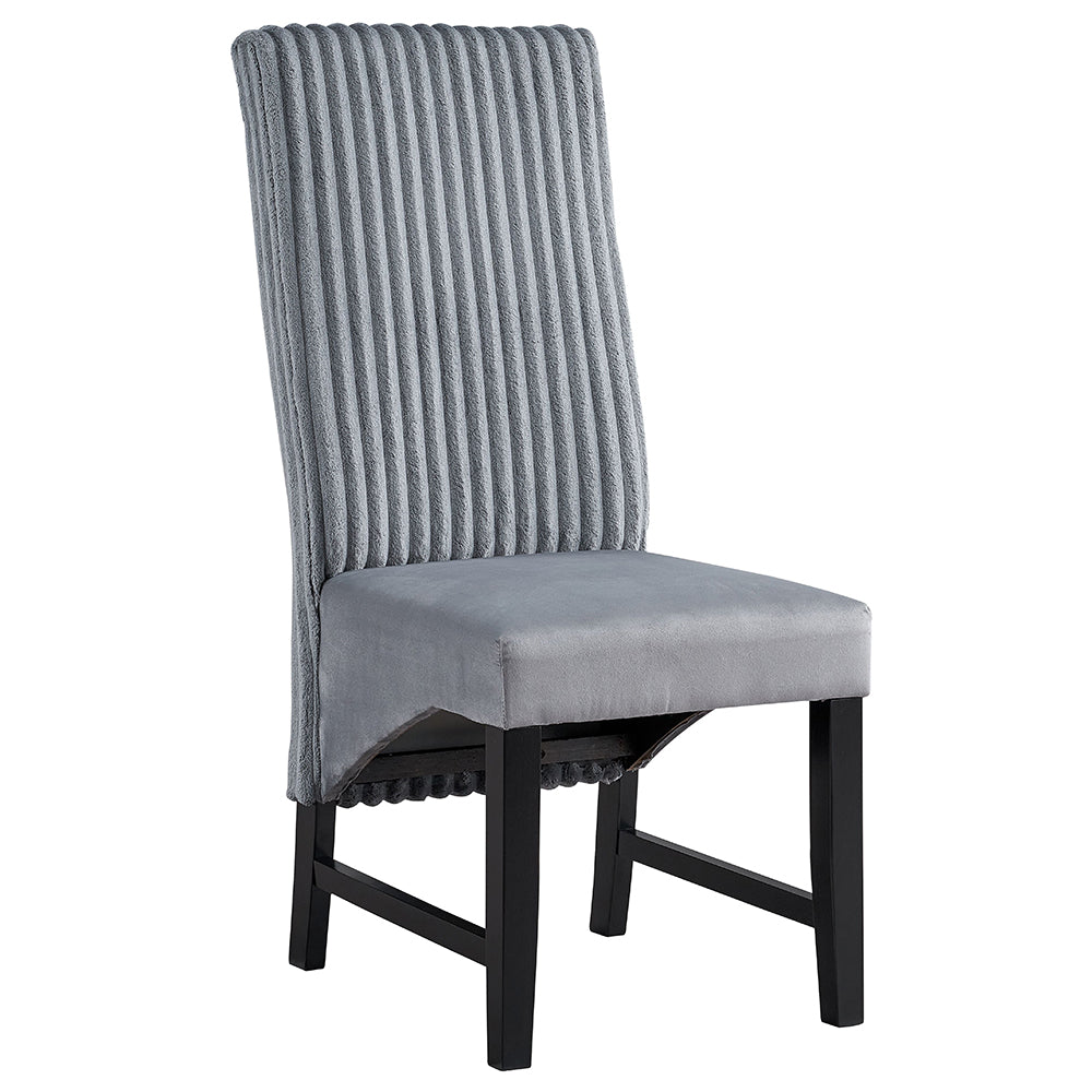 ACME Kini Side Chair Set of 2 – angle view – Lusso Furniture Miami