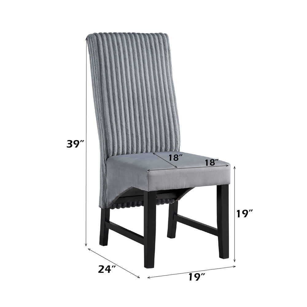 ACME Kini Side Chair Set of 2 – back view – Lusso Furniture Miami