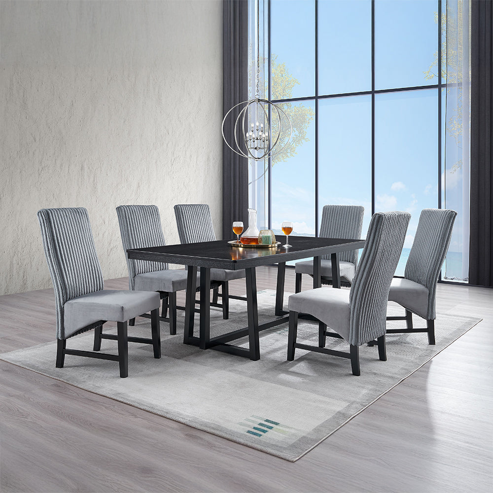 ACME Kini Side Chair Set of 2 – close-up – Lusso Furniture Miami