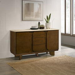 ACME Kasha Marble Top Server – front view – Lusso Furniture Miami